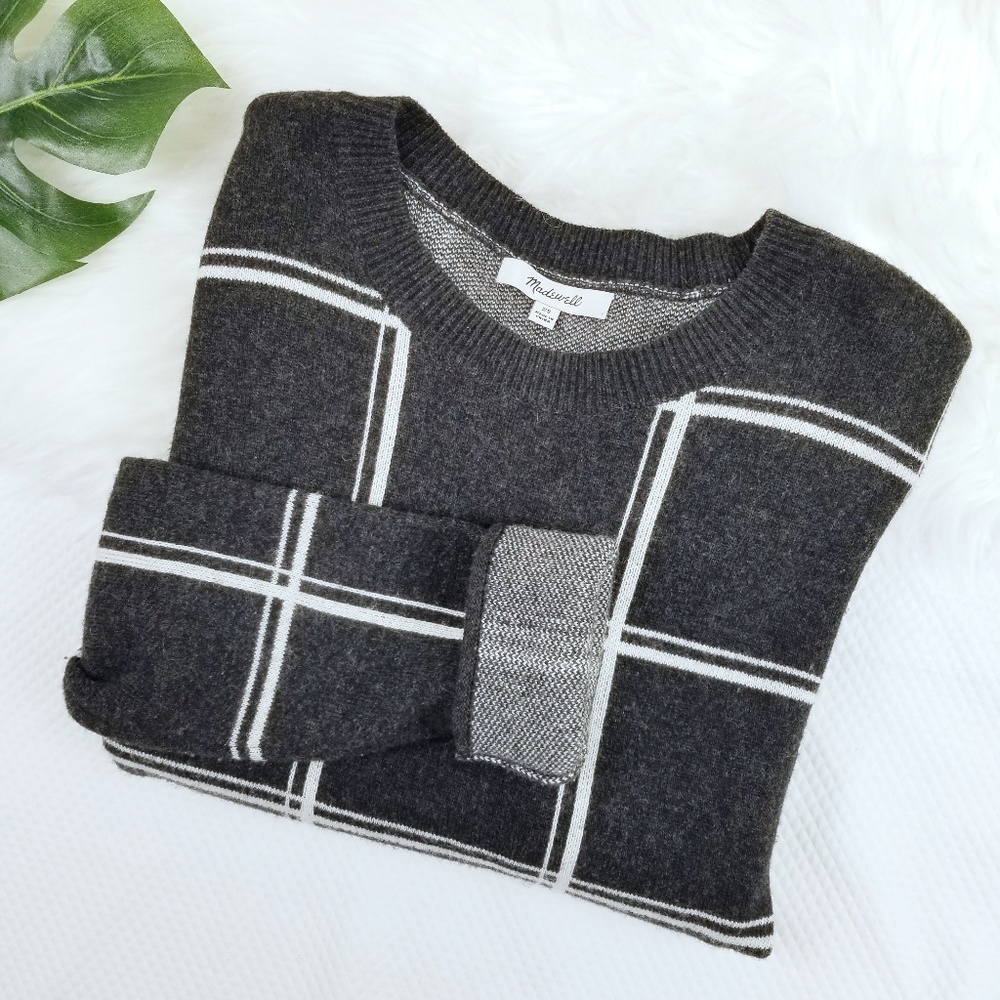 Madewell | Double Windowpane Sweater | XS